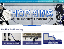 Tablet Screenshot of hopkinshockey.com